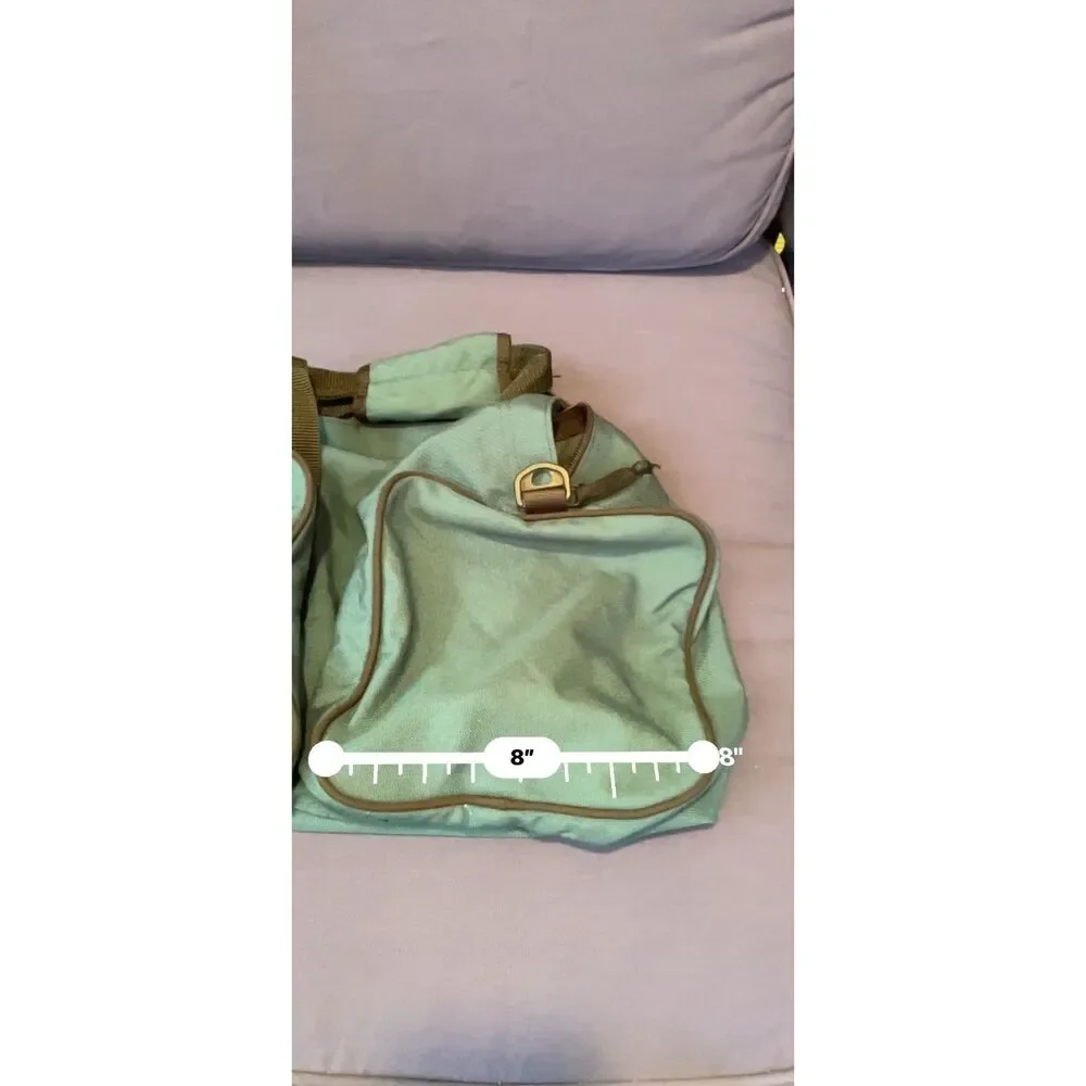 The North Face Base Camp Voyager Duffel Bag Khaki Brown VGUC No Strap